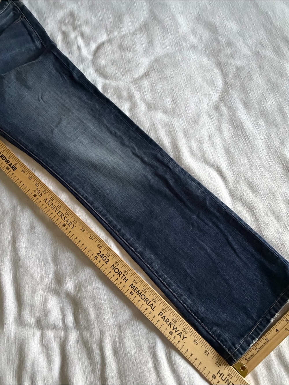 Vtg London Jeans Womens 6 30x32 Medium Wash Mid Rise Straight Distressed Denim - Picture 4 of 12
